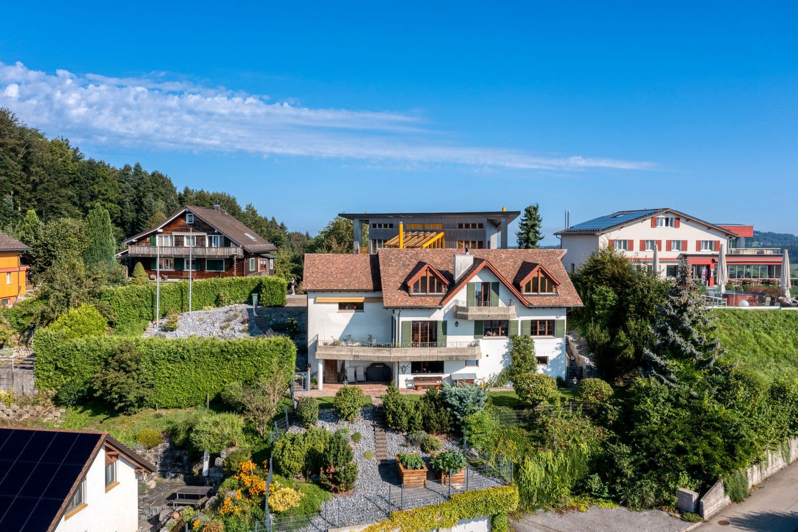 Einfamilienhaus mit Panoramablick auf das Säntis-Massiv