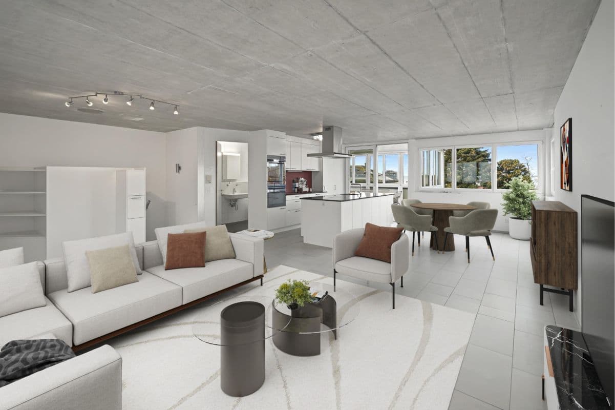 Modernes Wohnen mit Bodenseeblick